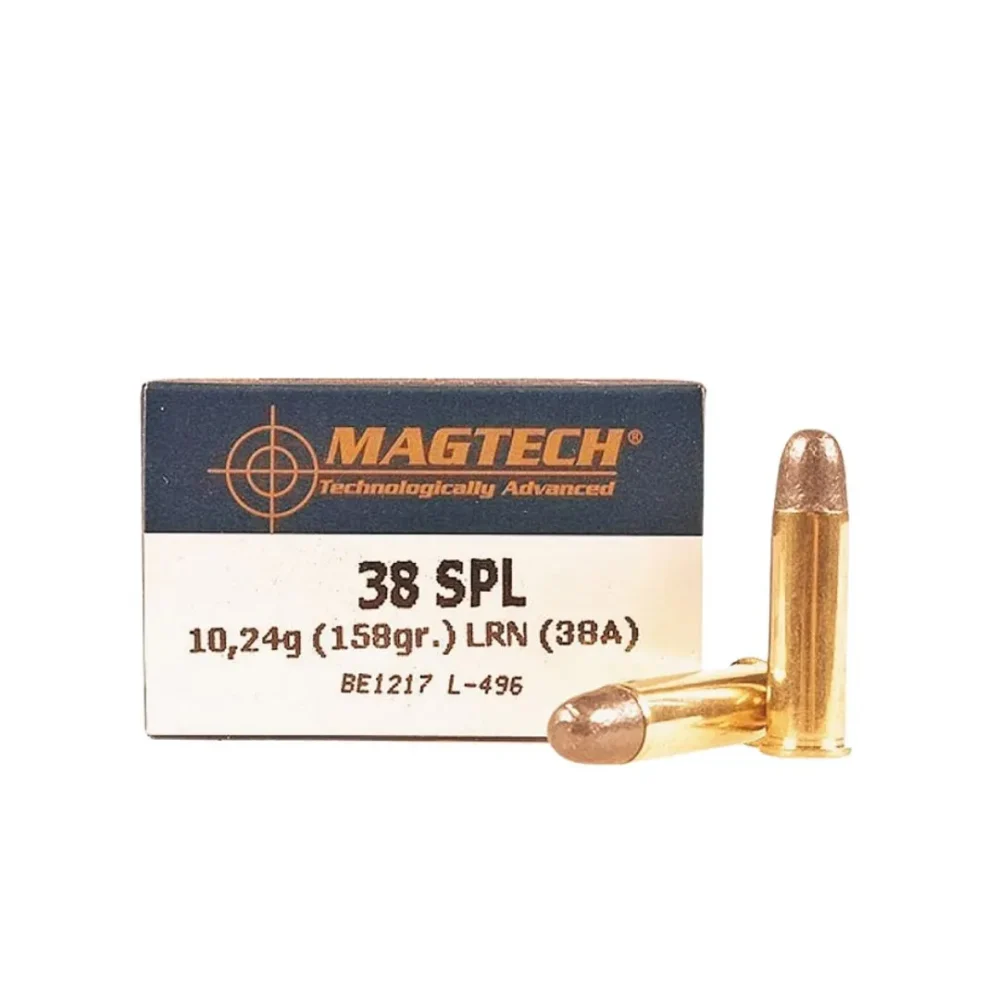BALAS MAGTECH 38SPL 158GRN LRN (38A) (CAJA X 50 UNIDADES) Balas 38Spl 158Grn Lrn (38A) (Caja X 50 Unidades) Magtech