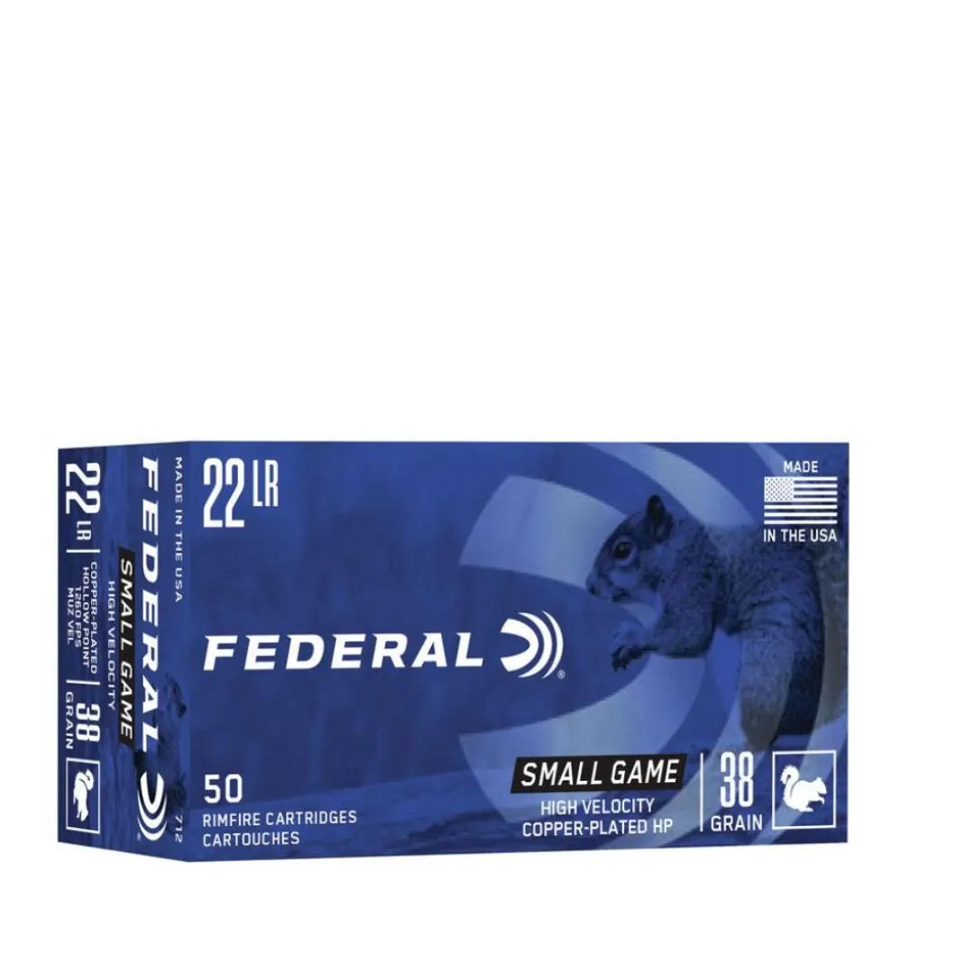 BALAS FEDERAL 22LR P.H/HIPER VELOCIDAD/COBREADA M.712 38G GAME SHOK 20711 Balas 22Lr P.h/Hiper Velocidad/Cobreada M.712 38 G Game Shok 20711 Federal