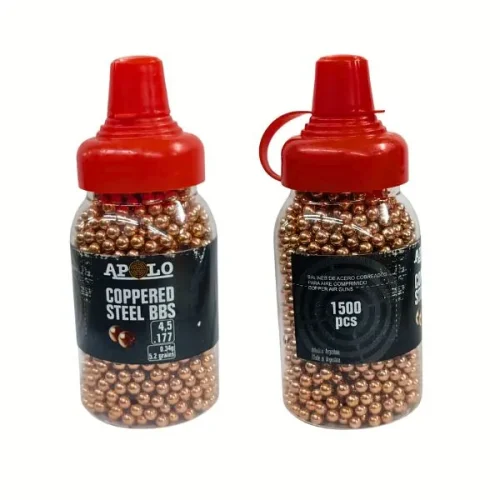 Balines Esferico Acero Cobreado Bb 4.5X1500 (Cajonx12U) 19980 Apolo