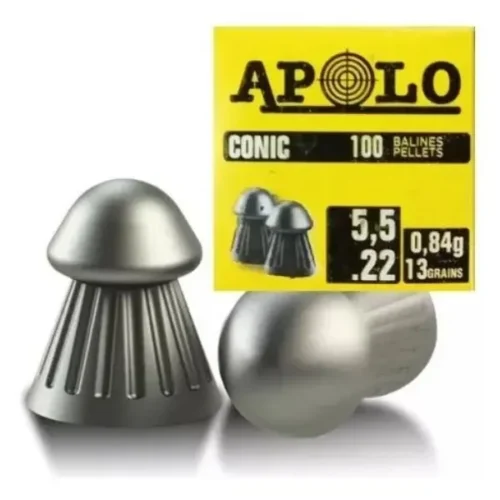 Balines Conic 5,5 X 100 13 G/0.84Grs (Cajonx120U) 11001 Apolo