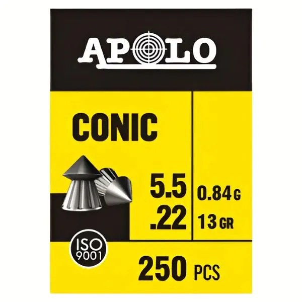 Balines Conic 5,5 X 250 13 G/0.84 Gr (Cajonx56U) 11002 Apolo