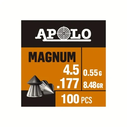 Balines Magnum 4,5 X 100 8,5 G/0,55Grs (Cajonx250U) 12001 Apolo