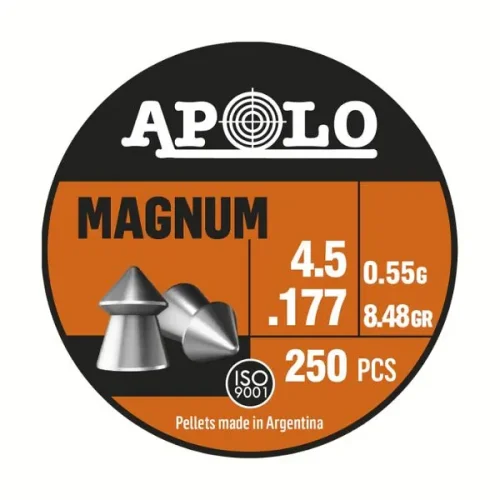 Balines Magnum 4,5 X 250 8,5 G/0,55Grs (Cajonx65U) 12002 Apolo