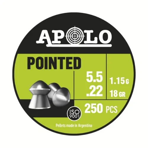 Balines Pointed 5,5 X 250 18 G/1,15Grs (Cajonx30U) 19601 Apolo