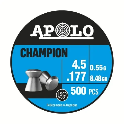 Balines Champion 4,5 X 500 8,5 G/0,55Grs (Cajonx30U) 19001 Apolo