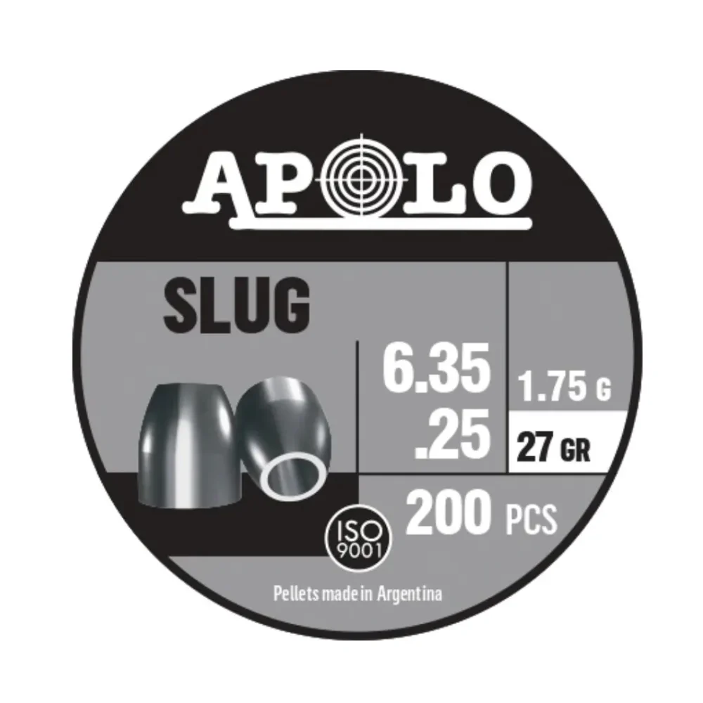 Balines Slug 6,35 X 200 "27 Gr" 27 Gr/1,75Grs 19315 Balines Slug 6,35 X 200 "27 Gr" 27 Gr/1,75Grs 19315