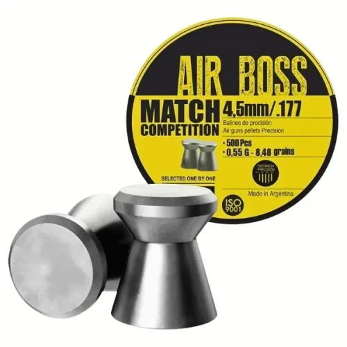 Balines Air Boss Match 4,5 X 500 0,55 Gr/8,50Grs (Cajonx30U) 30300 Apolo