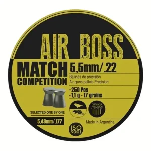 Balines Air Boss Match 5,5 X 250 17 G/1,10Grs (Cajonx30U) 30302 Apolo