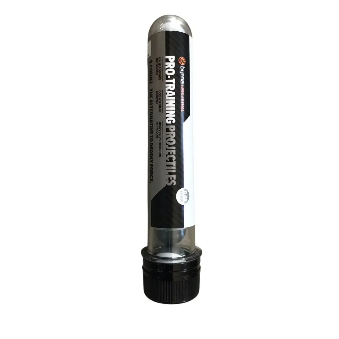 Proyectil Disuasivo Cal 68mm para Entrenamiento Tubo 8 Unid. (Sp68008) Byrna
