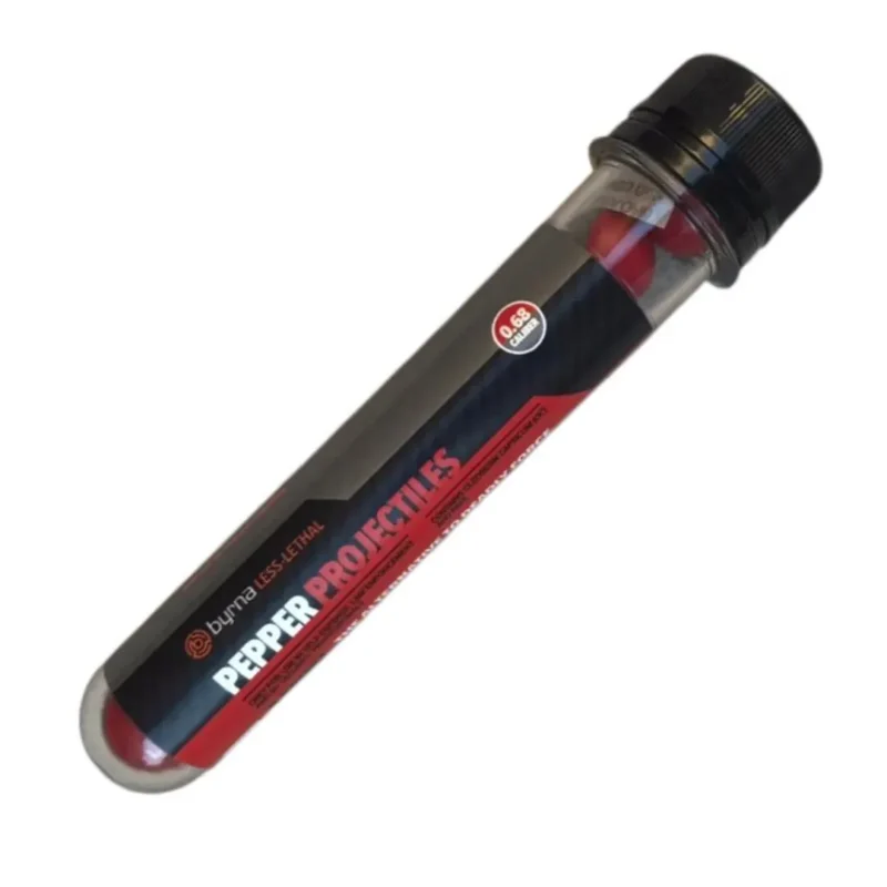 PROYECTIL DISUASIVO BYRNA "PEPPER" CAL 68MM TUBO 8 UNID. (JB68008) Proyectil Disuasivo "Pepper" Cal 68mm Tubo 8 Unid. (Jb68008) Byrna