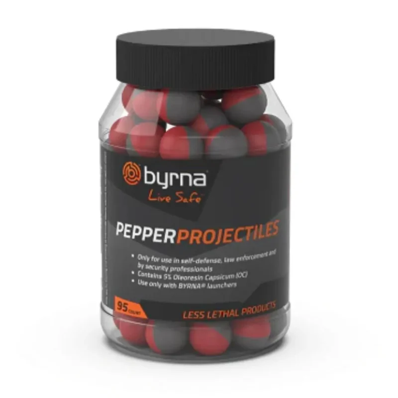 PROYECTIL DISUASIVO BYRNA "PEPPER" CAL 68MM 95 UNID (JB68095) Proyectil Disuasivo "Pepper" Cal 68mm 95 Unid (Jb68095) Byrna