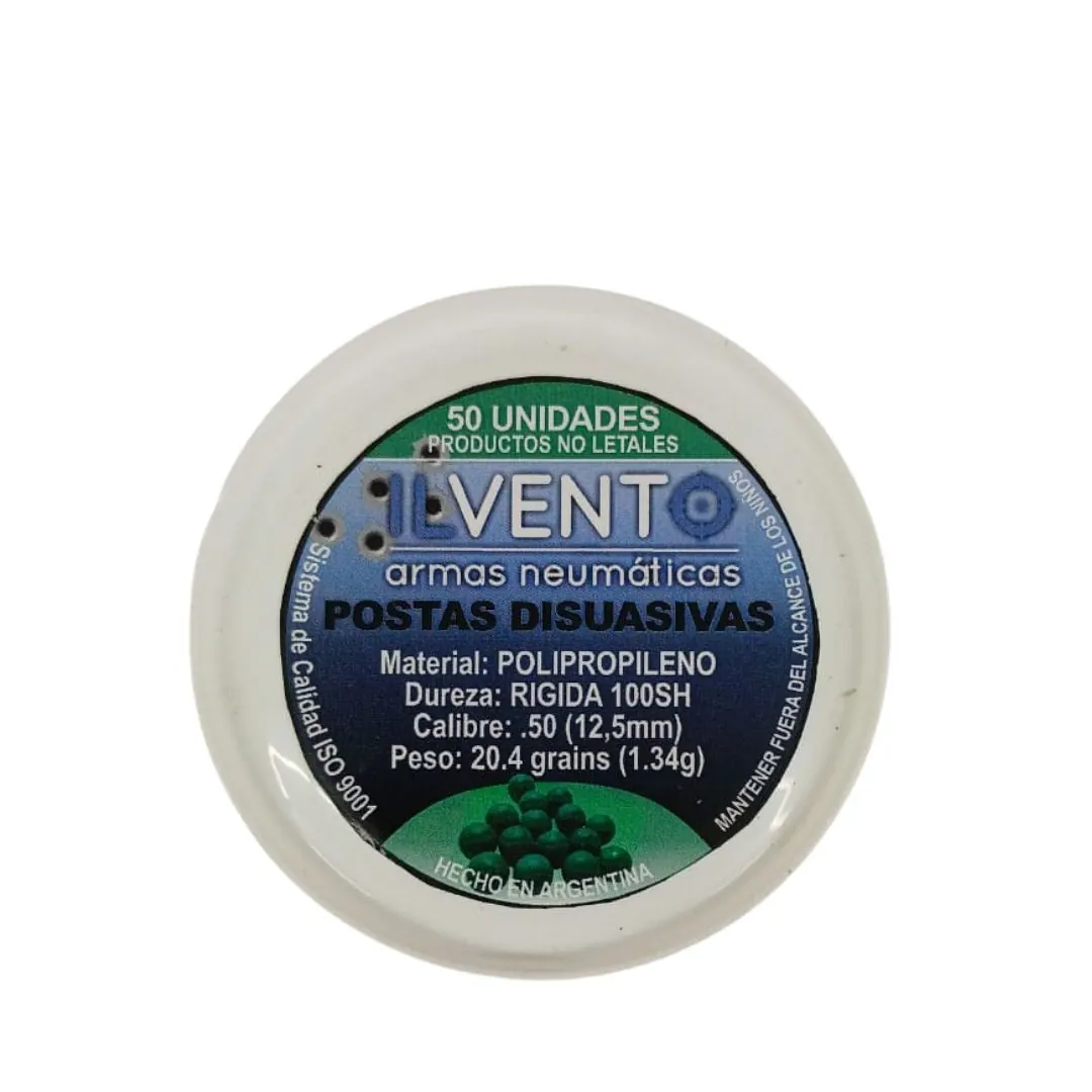 POSTAS RIGIDAS PROLIPROPIL ILVENTO CAL.50 20,4 GRS POTEX50 UNID VERDE Postas Rigidas Prolipropil Ilvento Cal.50 20,4 Grs Potex50 Unid Verde