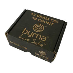 Caja de Garrafas Byrna 9 de Co2 +1 con Aceite Lubricante 12Grs Caja X 10 Unidades