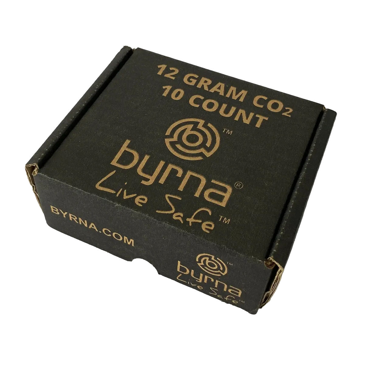 CAJON DE GARRAFAS BYRNA "9 DE CO2 +1 C/ACEITE LUBRICANTE" 12GRS "CAJON X 10 UNIDADES" Caja de Garrafas Byrna 9 de Co2 +1 con Aceite Lubricante 12Grs Caja X 10 Unidades