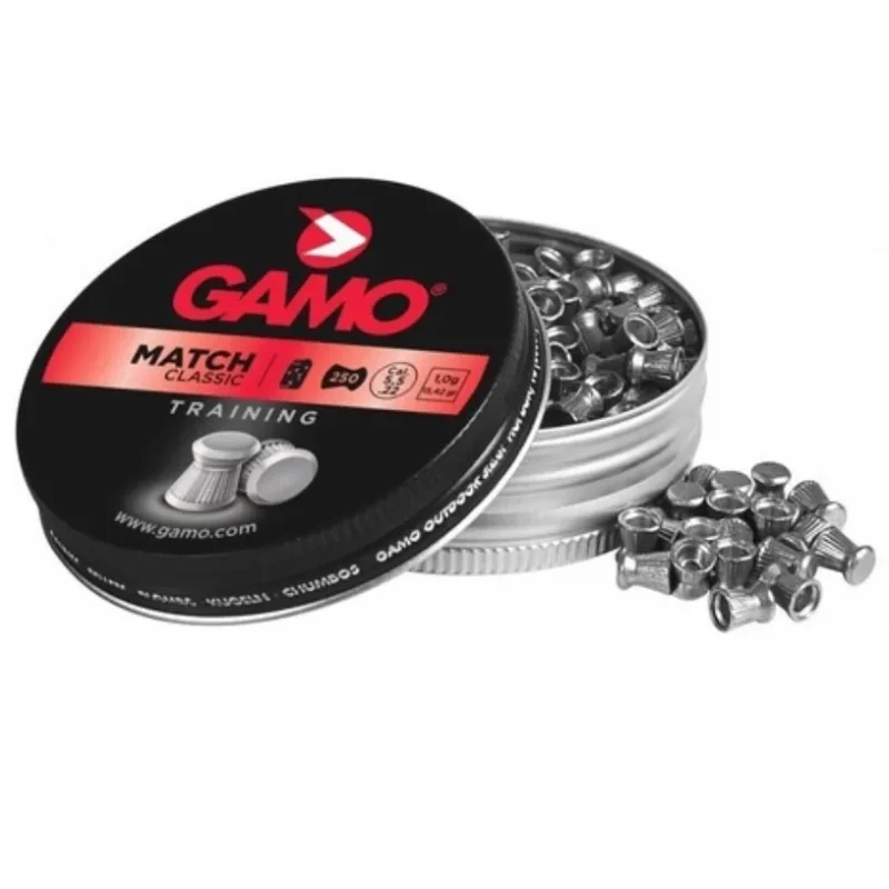 BALINES GAMO MATCH 5,5X250U 1,0G/15,42GR 6320025 Balines Match 5,5X250U 1,0 G/15,42 Gr 6320025 Gamo