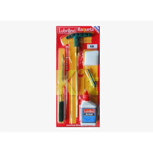 Kit de Limpieza Baqueta Arma Corta 9mm .38 + Lubricante