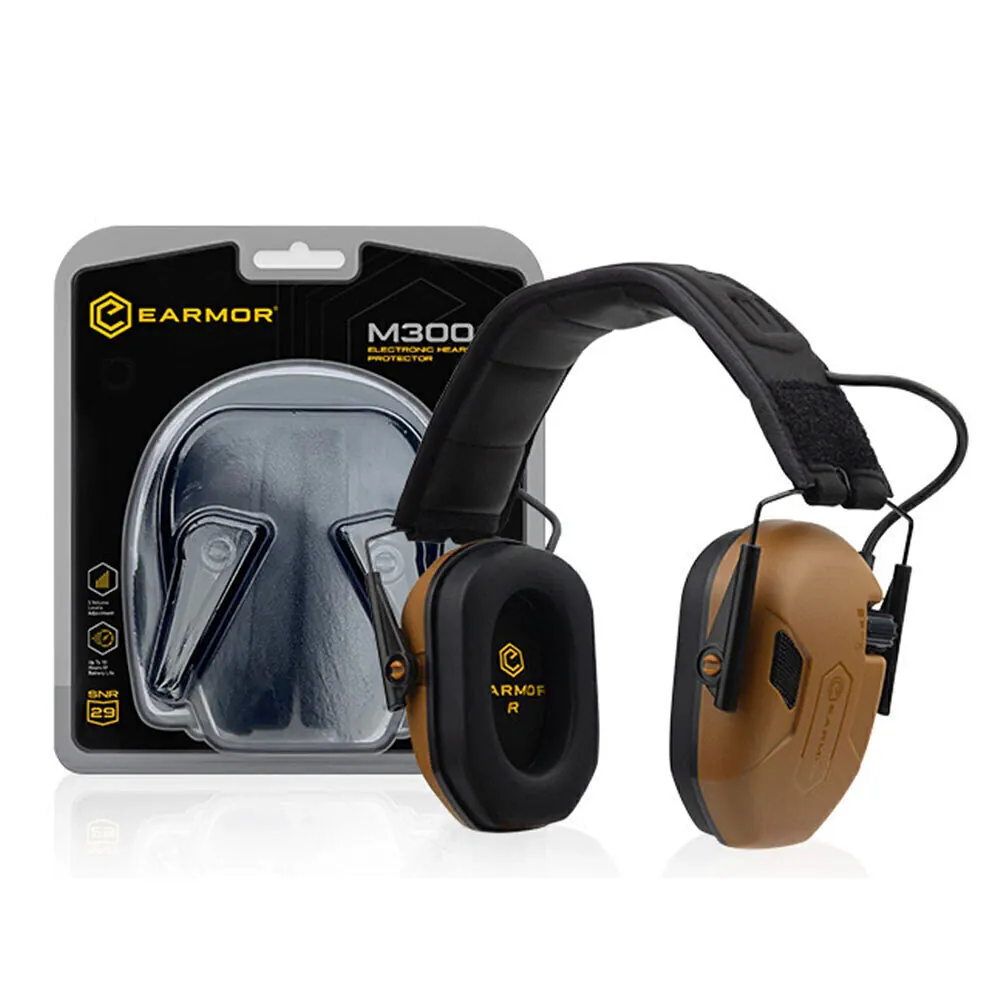 PROTECTOR AUDITIVO EARMOR ELECTRONICO FOAM PAD NEGRO (EA-M300A-CB)