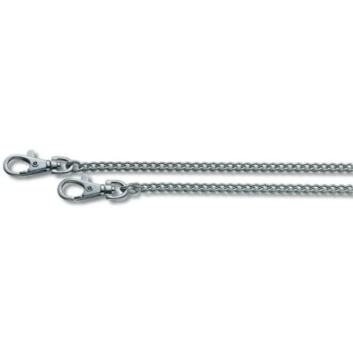 CADENA LLAVERO TIPO VICTORINOX METALICA CON 2 MOSQUETONES Y ARGOLLA 33CM (CADENA-1) Cadena Llavero Tipo Victorinox Metalica con 2 Mosquetones y Argolla 33 Cm (Cadena 1) Buen pique
