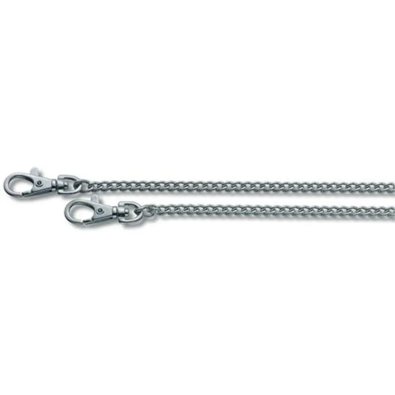 CADENA LLAVERO TIPO VICTORINOX METALICA CON 2 MOSQUETONES Y ARGOLLA 33CM (CADENA-1) Cadena Llavero Tipo Victorinox Metalica con 2 Mosquetones y Argolla 33 Cm (Cadena 1) Buen pique
