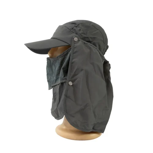 Gorro Spinit Legionario 4En1 Vicera con Cubrenuca Uv50 Gris Azulado - 1 Gorro Spinit Legionario 4En1 Vicera con Cubrenuca Uv50 Gris Azulado