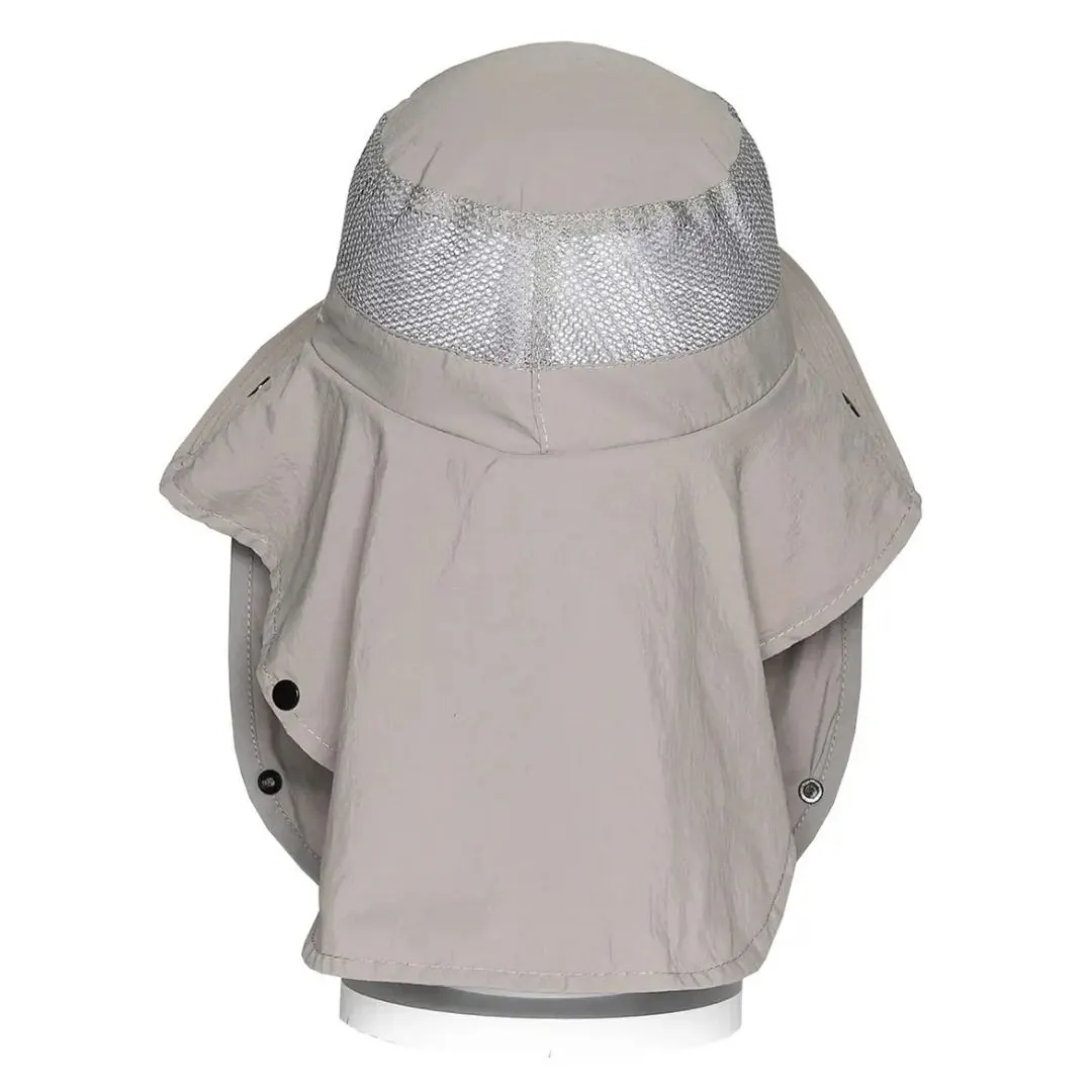 GORRA WATERDOG VISERA C/CUBRENUCA CAP 531 GRIS OSCURO (CAP531DG)