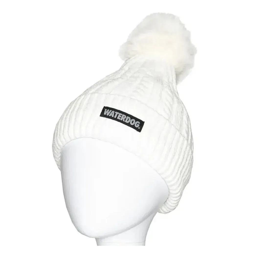GORRO WATERDOG TEJIDO CAP 122 BLANCO (CAP122WH) Gorro Tejido CAP 122 Blanco Lana Sintética Invierno Waterdog