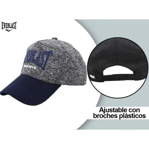 GORRA EVERLAST CAP C/VISERA CURVA REFORZADA AZUL-GRIS (14183) - 1 GORRA EVERLAST CAP C/VISERA CURVA REFORZADA AZUL-GRIS (14183)