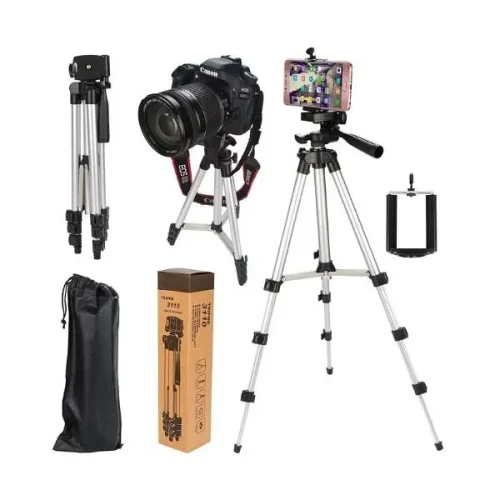 Tripode para Binoculares, Camaras y Smartphone 1,02mts 420 Gr 4Secc. con Funda (Tripod3110) Red fish