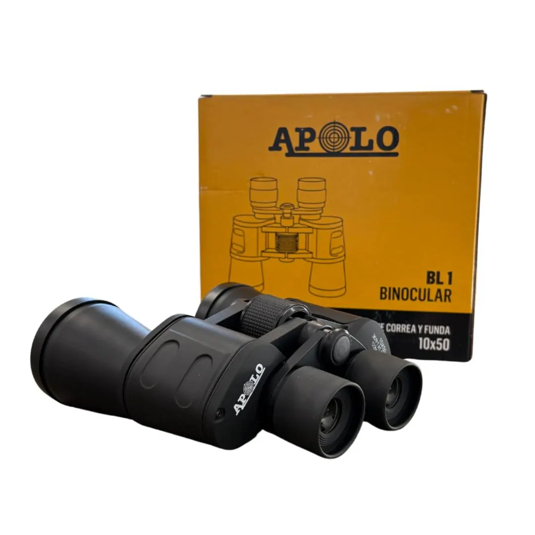 Binocular 10x50 Tipo Prisma Color Negro Apolo