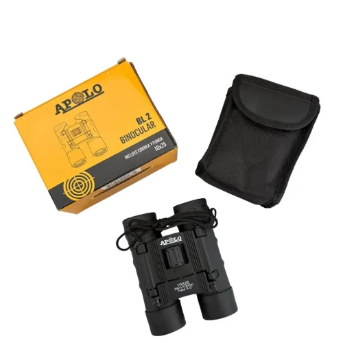 BINOCULAR APOLO 10X25 PRISMA TECHO C/FUNDA Y CORREA (BL2) - 1 BINOCULAR APOLO 10X25 PRISMA TECHO C/FUNDA Y CORREA (BL2)
