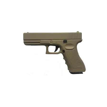 PISTOLA RED FISH AIRSOFT REPLICA "GLOCK VIGOR" C6MM 38M/S C/LASER RESORTE C/BALINES NEGRA (V307) Pistola Airsoft Replica "Glock Vigor" C6mm 38m/s con Laser Resorte con Balines Negra (V307) Red fish