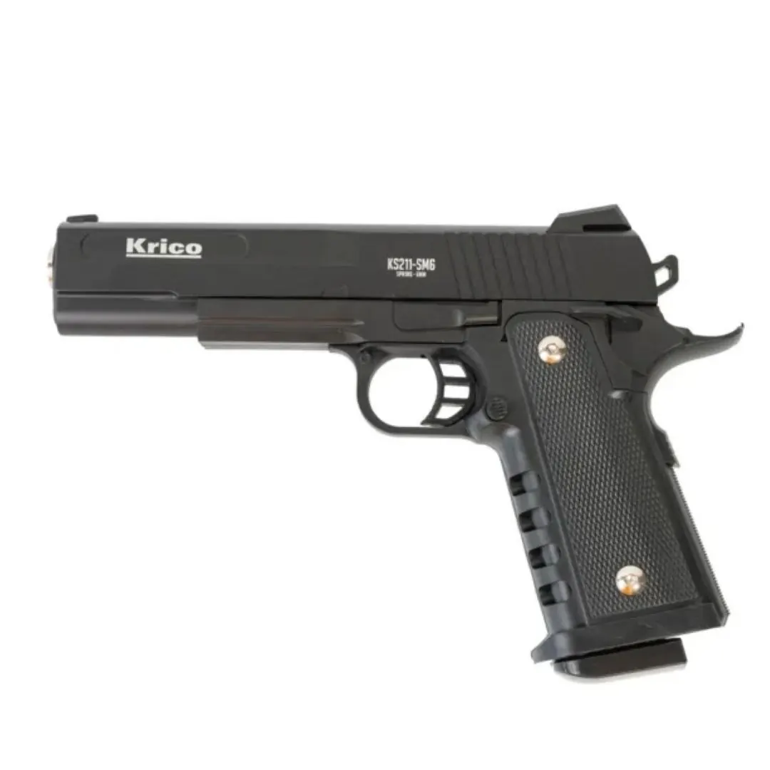 PISTOLA KRICO KS211-SM6 CAL 6MM  RESORTE METAL (600053)