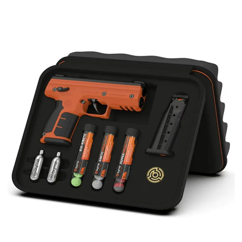 Kit De Defensa Byrna Sd Ready Orange Cal..68Mm Con Estuche (Byrna Orn Peppe)