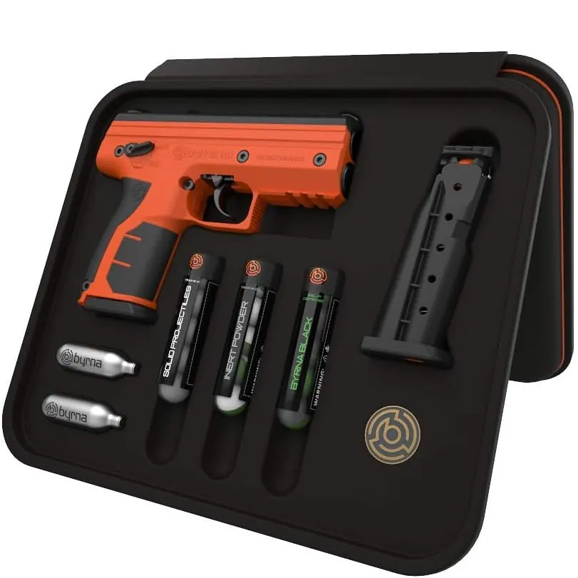 KIT DE DEFENSA BYRNA SD READY ORANGE CAL..68MM CON ESTUCHE (BYRNA ORN PEPPE)