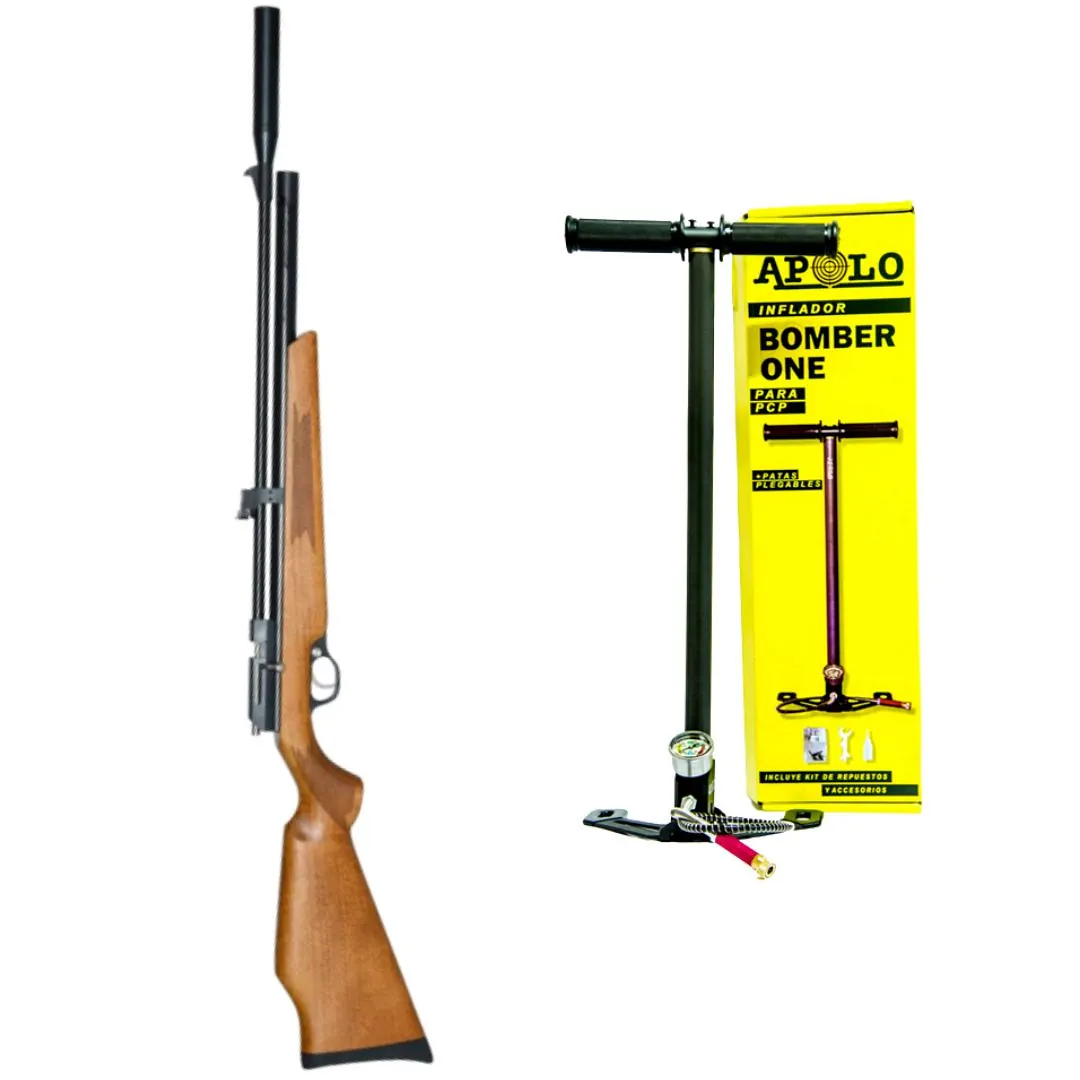 Combo Rifle Pr900 Gen 2 Cal 5.5 Pcp + Inflador Bomber One Pcp Apolo