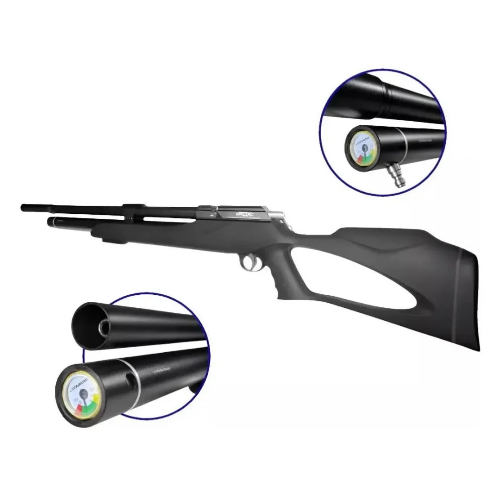 RIFLE FOX M25 PCP CAL 6,35/970FPS 70 JOULES C/CARGADOR DE 9TIROS - 1 RIFLE FOX M25 PCP CAL 6,35/970FPS 70 JOULES C/CARGADOR DE 9TIROS