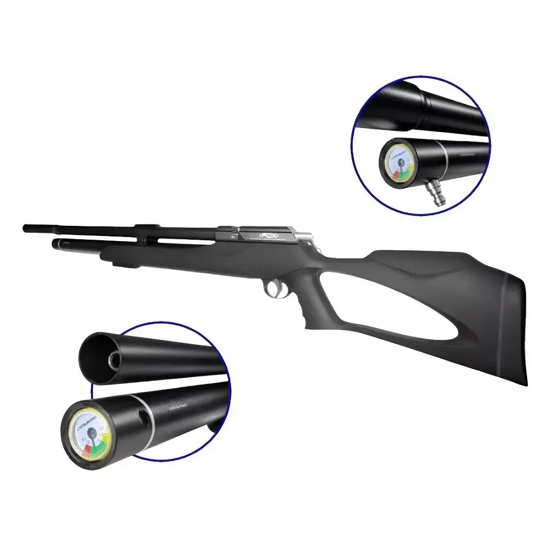 RIFLE FOX M25 PCP CAL 6,35/970FPS 70 JOULES C/CARGADOR DE 9TIROS