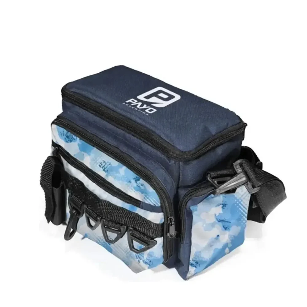 Bolso de Pesca Morral Patriota con 4 Cajas Organizadoras para Vadeo 34X17X23 Cm - 1 Bolso de Pesca Morral Patriota con 4 Cajas Organizadoras para Vadeo 34X17X23 Cm