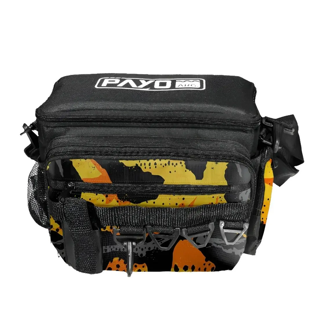 Bolso de Pesca Morral Skin Dorado con 4 Cajas Organizadoras para Vadeo 34X17X23 Cm Bolso de Pesca Morral Skin Dorado con 4 Cajas Organizadoras para Vadeo 34X17X23 Cm