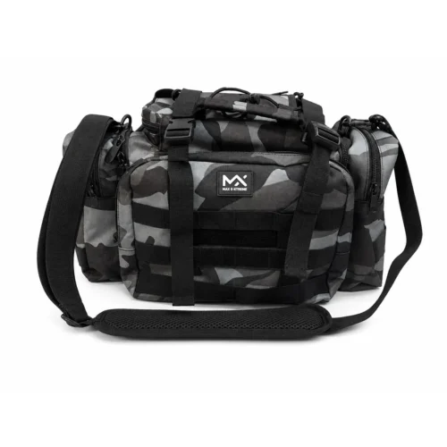 BOLSO DE PESCA MAX E-XTREME 30X26X15 CM GRIS CAMUFLADO (BOL-40P) Bolso de Pesca Max e-Xtreme 30X26X15 Cm Gris Camuflado