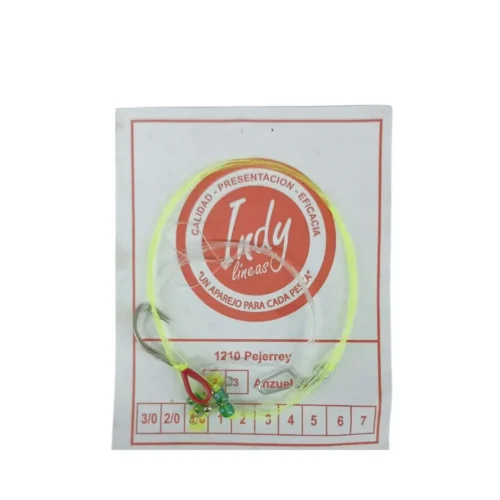 Linea Inka Fondo Indy para Pejerrey Eco -2 Anzuelos/Esmerillon/Mosq/Nudo Fijo