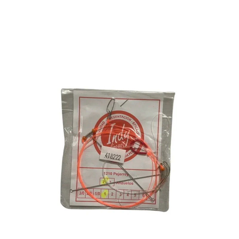 Linea Paternoster Indy para Pejerrey Eco -2 Anz/Entorchado/Mosq/Nudo Fijo