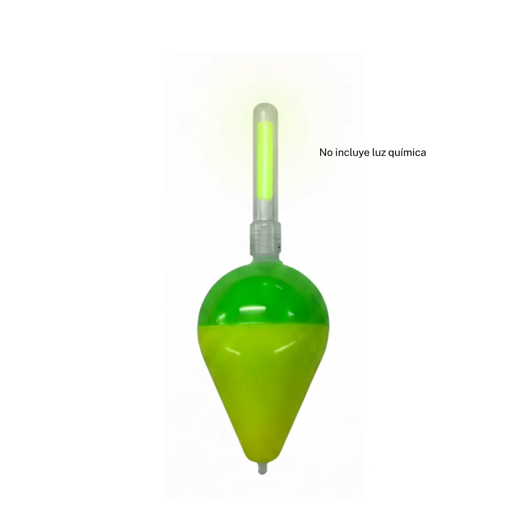 Boya Pera Plástica Nº 70 Con Alojamiento Para Luz Química - 1 Boya Pera Plástica Nº 70 Con Alojamiento Para Luz Química