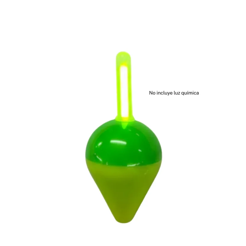 Boya Pera Plástica Nº 80 - Con Cavidad Para Luz Química - 1 Boya Pera Plástica Nº 80 - Con Cavidad Para Luz Química