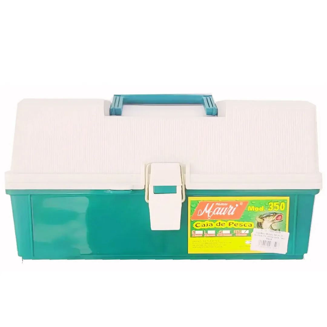 CAJA MAURI PARA PESCA MOD.350 RS TRES BANDEJAS 34,5X19X17,5CM (CAJA350RS) Caja para Pesca Mod.350 Rs Tres Bandejas 34,5X19X17,5 Cm Mauri