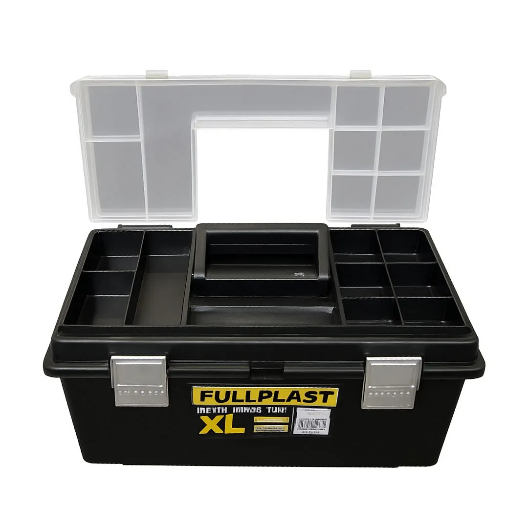 Caja Mod.170 XL con Bandeja Separador y Cierre Metal. 52X25X28 Cm Fullplast
