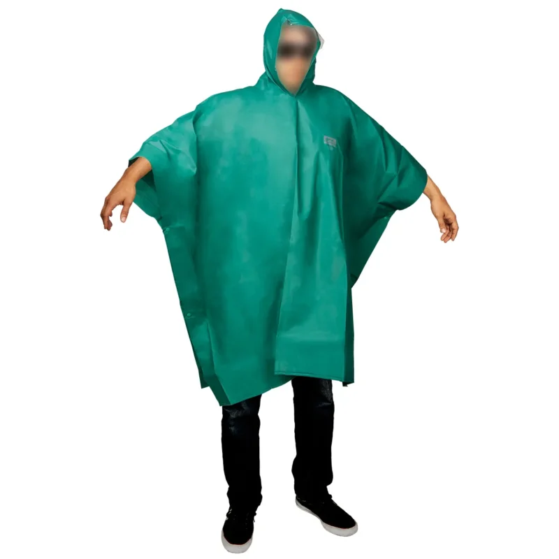 Poncho Ps15 Pvc 0,15mm Verde Waterdog