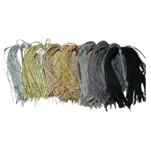 Patas de Goma Redondas 0,7mm 50X25U Colores Surtidos Round Rubber Legs Grey gull