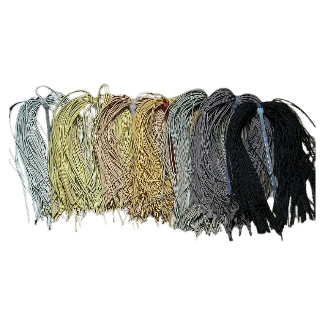 PATAS DE GOMA REDONDAS GREY GULL 0,7MM 50CM X25U VS. COLORES "ROUND RUBBER LEGS" Patas de Goma Redondas 0,7mm 50X25U Colores Surtidos Round Rubber Legs Grey gull