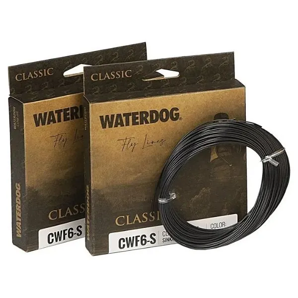 LINEA MOSCA WATERDOG "BLACK" Nº4 SINKING (CWF4-S) Linea Mosca Black Nº4 Sinking Waterdog